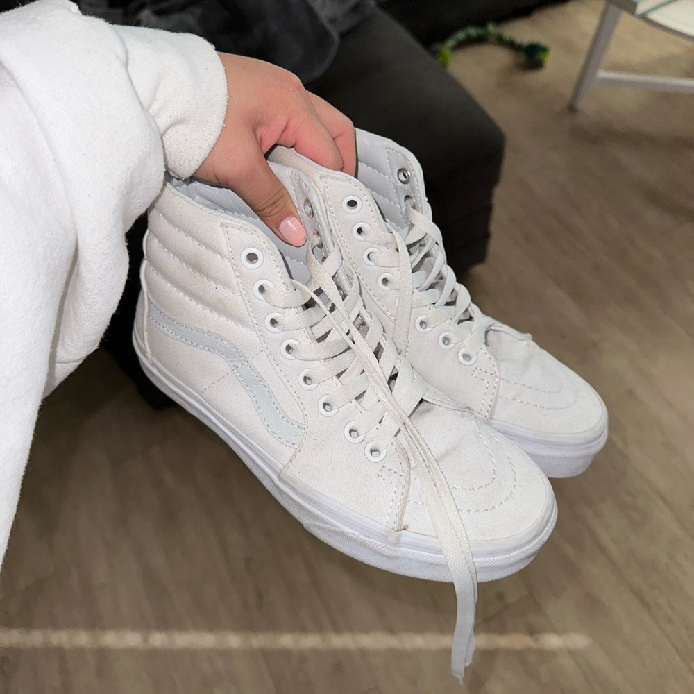White high top vans